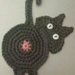 Cat Butt Coasters Crochet Free Pattern