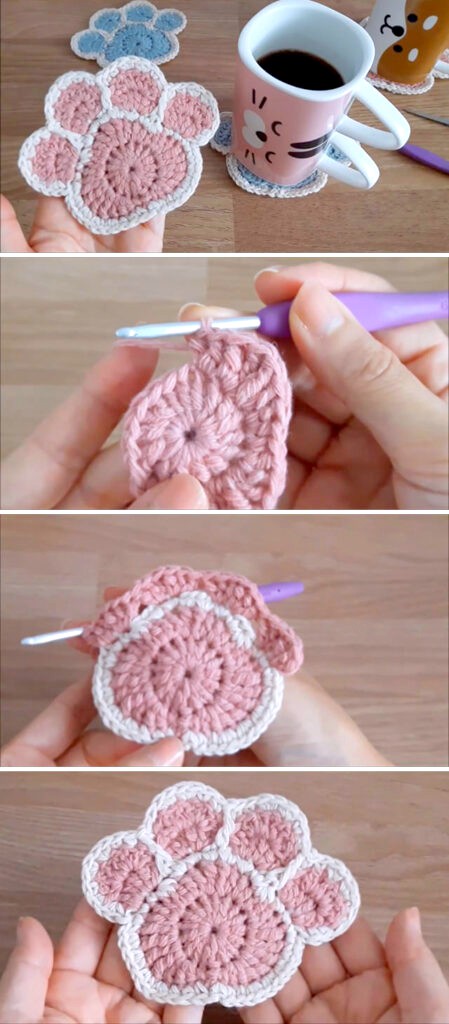 Crochet Paw Print Pattern