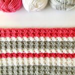 Crochet Sedge Stripes Baby Blanket Pattern
