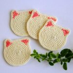 Crochet Kitty Cup/Mug Coaster Free Pattern