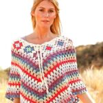 Granny Poncho Crochet Pattern