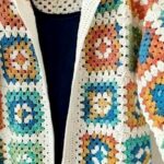 Colorful Cardigan with Granny Square
