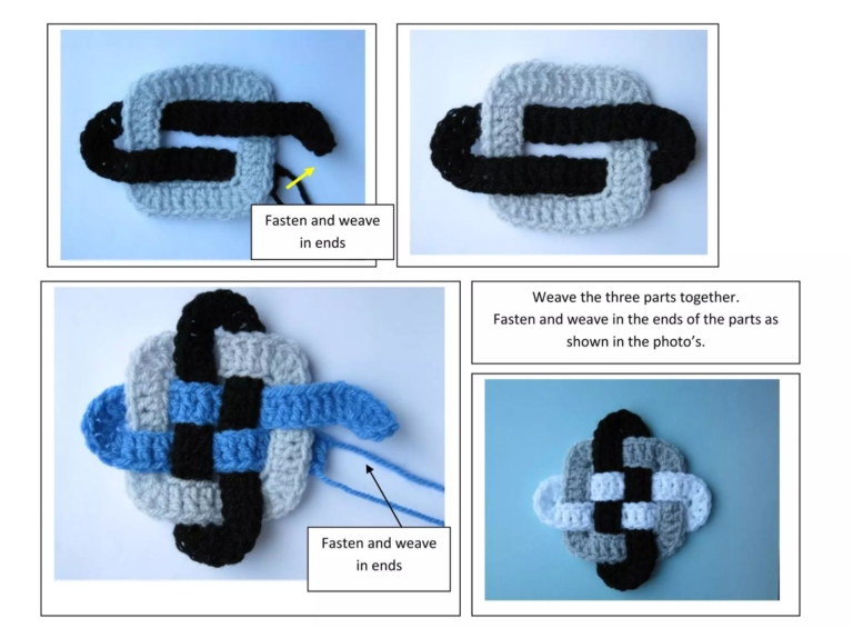 Celtic Knot Square Crochet Pattern