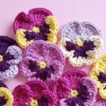 Crochet Pansies