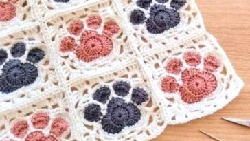 Crochet Paw Print Pattern