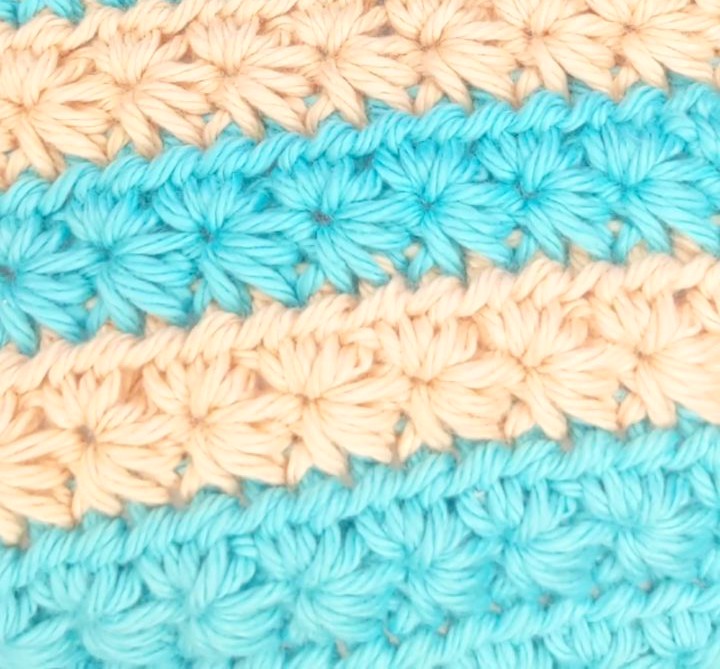 Crochet Blanket with the Star Stitch
