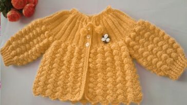 Crochet children’s coat Pattern Free