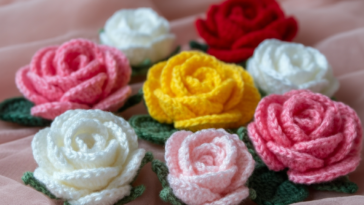 Crochet Rose Step by Step Tutorial