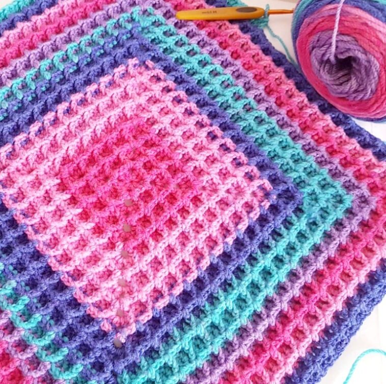 Waffle Stitch Pattern - Crochet Easy