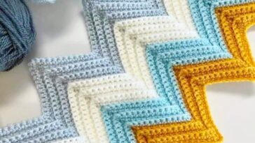 Chevron stitch in crochet