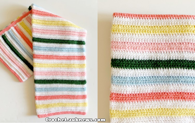Popsicle Stripes Blanket Free Pattern