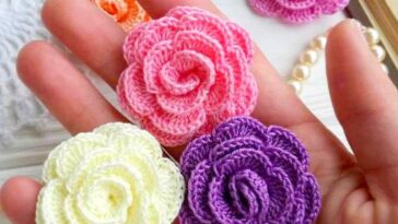 Camellia Flower crochet Pattern