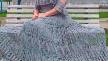The Charm of Mari Castro’s Crochet Long Dress