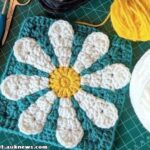 Retro Daisy Square Crochet Pattern