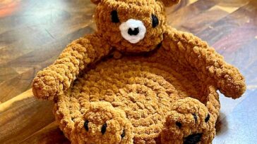 Crochet Bear Coaster Pattern