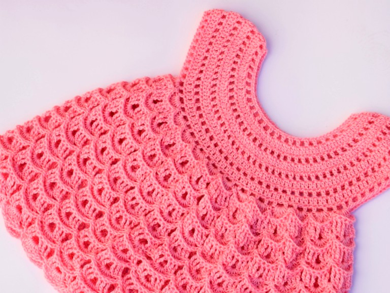 Easy Crochet baby Dress Pattern