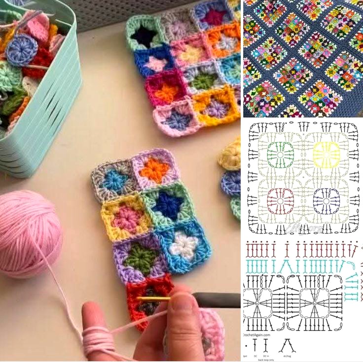 Mini Square for Crochet Blanket