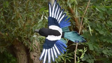 Amigurumi Magpie Bird Crochet
