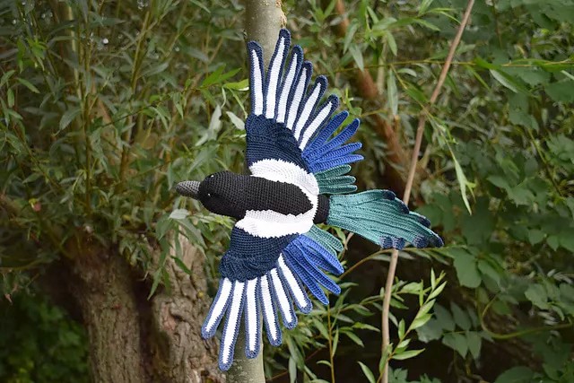 Amigurumi Magpie Bird Crochet