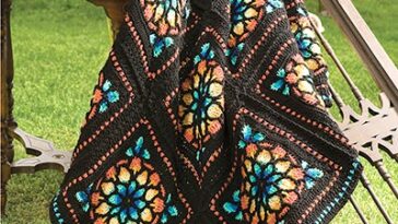 Stained Glass Afghan PDF Pattern