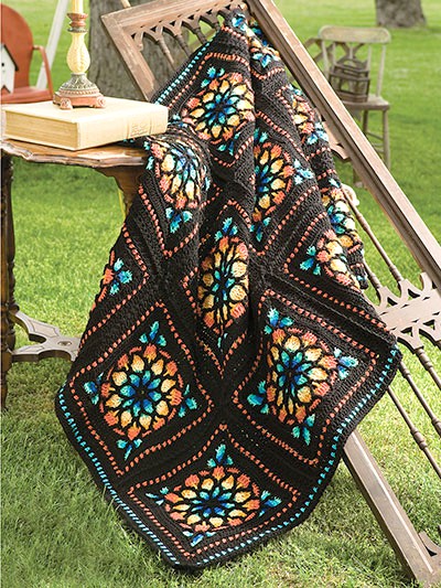 Stained Glass Afghan PDF Pattern