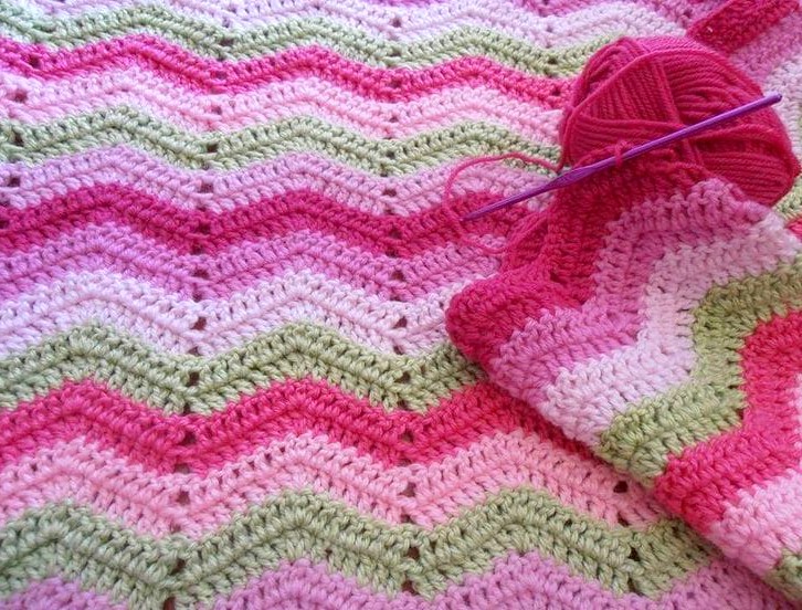 Ripple Afghan Blanket