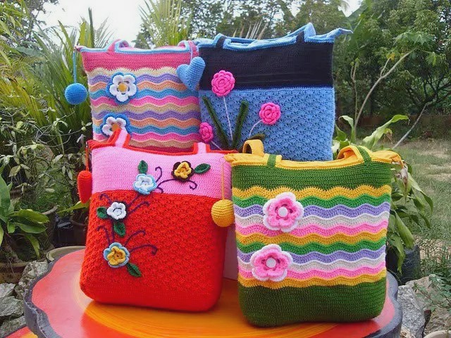 Multicolored Crochet Bag Pattern