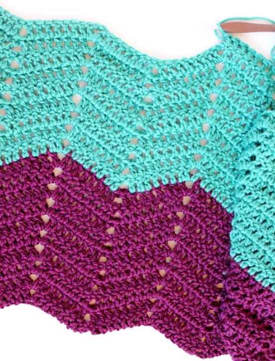 Ripple Afghan Blanket