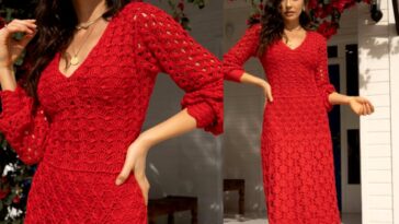 Red Crochet Dress Pattern
