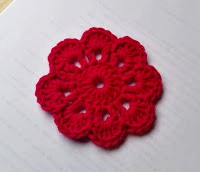 Crochet Eight Petal Coaster Pattern