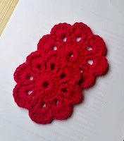 Crochet Eight Petal Coaster Pattern