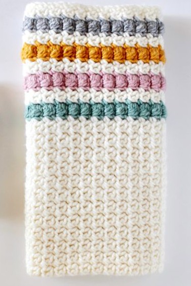 Crochet Even Berry Stitch Blanket Pattern