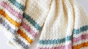 Crochet Even Berry Stitch Blanket Pattern