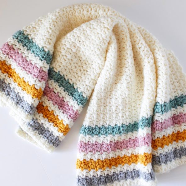 Crochet Even Berry Stitch Blanket Pattern