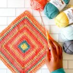 Moss Stitch Square Free Pattern