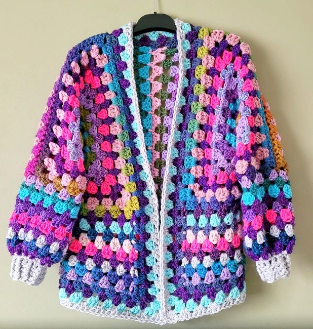 The Granny Hexagon Cardigan Free Pattern