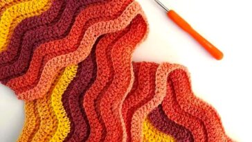 Ribbed Ripple Afghan Pattern
