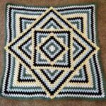 Squared Diamond Granny Throw