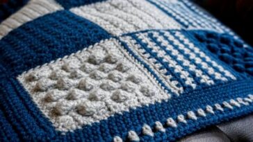 Textured Crochet Blanket