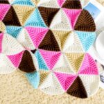Crochet 3D Triangle Motif Blanket