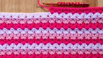 Crochet V-Stitch Cluster Free Pattern
