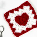 Crochet a Heart Granny Square