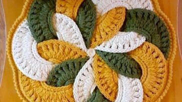 Japonese flower Crochet Motif