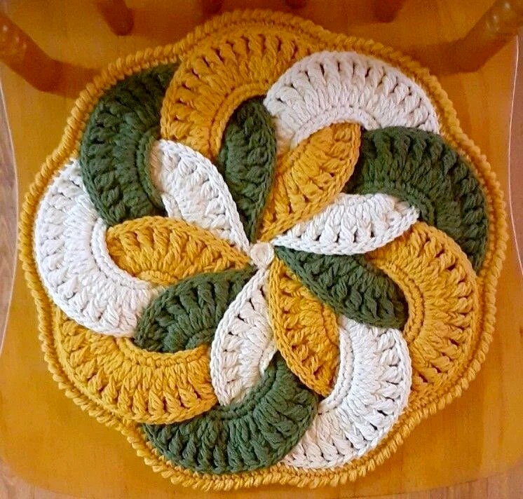 Japonese flower Crochet Motif