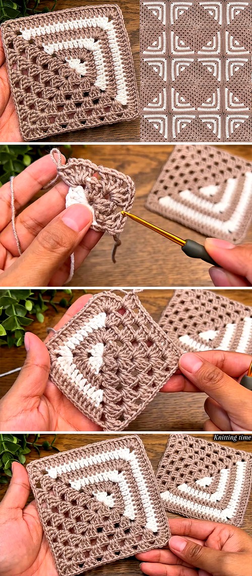 Crochet Modern Granny Square: A Stylish Twist