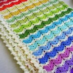 Crochet Blanket Zig Zag Point
