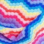 Rainbow Waves Throw Crochet Pattern