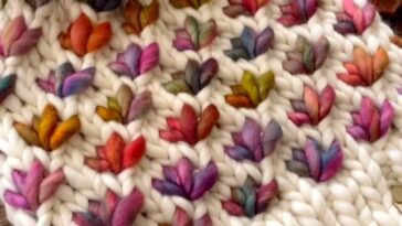 3D Leaf Stitch Beanie Crochet Pattern