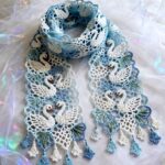Beautiful Crochet Swan Scarf