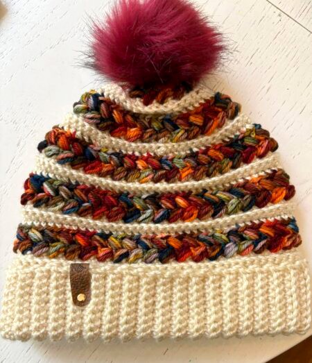 How to Crochet a Wheat Stitch Beanie